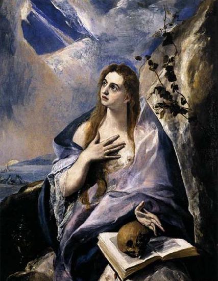 GRECO, El Mary Magdalen in Penitence